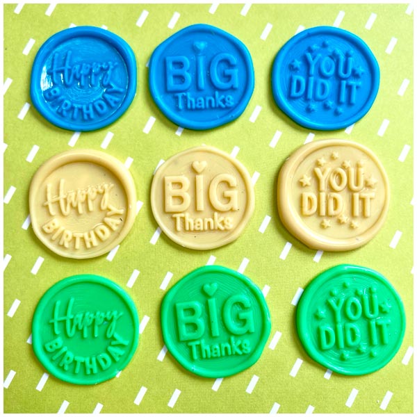Made To Surprise Wax Seal Beads Set Happy Mail Green Mix