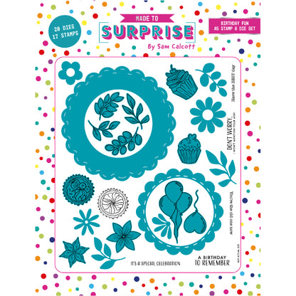 Made to Surprise A5 Stamp and Die Set Birthday Fun | Swivel & See