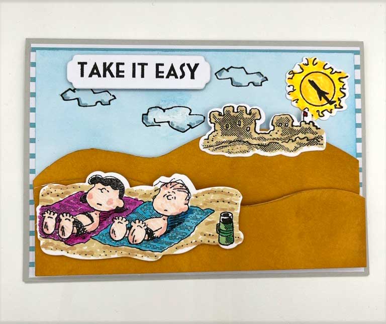 Peanuts Die and A5 Stamp Set High Tides & Good Vibes | J'adore La Plage