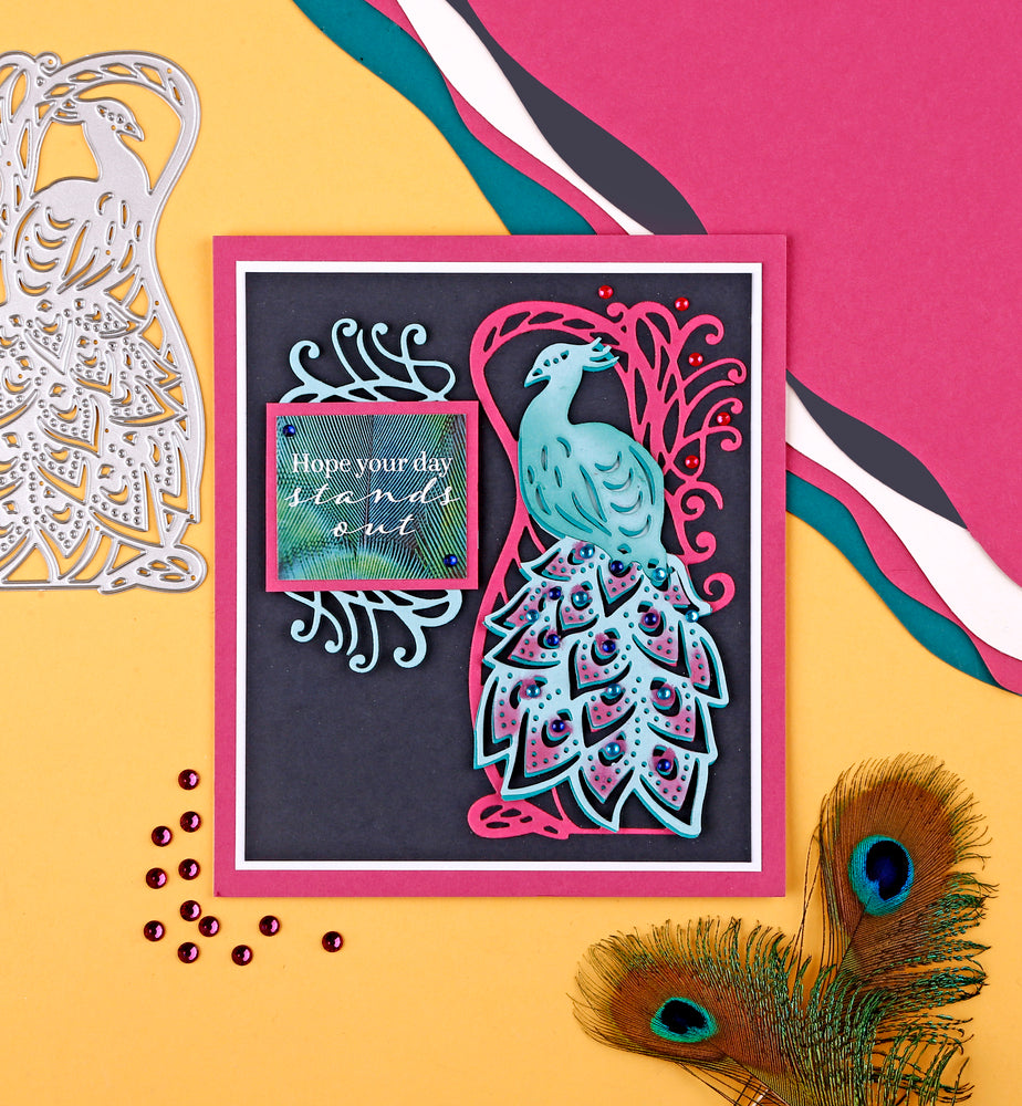 Die Cutting Essentials 127 Digital Downloads - Card Making Magic Peacock Elegance Papers & Toppers