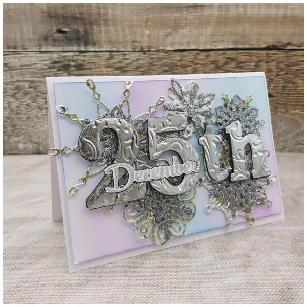 Card Making Magic Dies Overlay Number & Suffix Everyday Edition Filigree Pattern Christina Griffiths