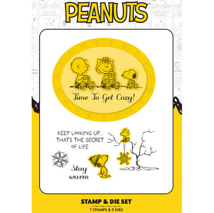 Peanuts Die and A6 Stamp Set Stay Cozy | Winter Break