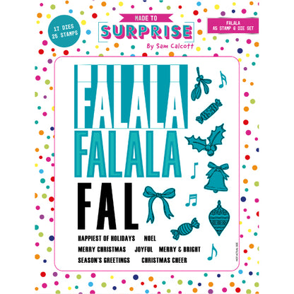 Made to Surprise A5 Stamp and Die Set FALALA | Say It With Words
