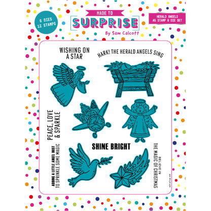 Made to Surprise A5 Stamp and Die Set Herald Angels | Jingle Bell Rock