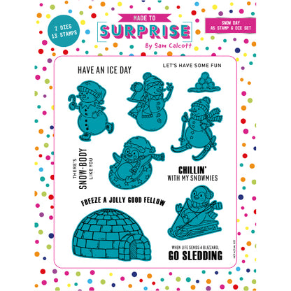 Made to Surprise A5 Stamp and Die Set Snow Day | Jingle Bell Rock