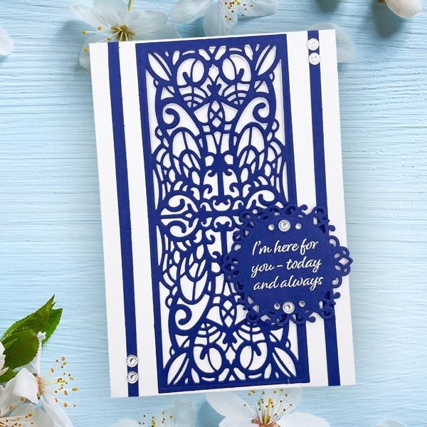 Card Making Magic Stamp & Die Set Tall and Elegant Simply Sentiments & Labels | Set of 12