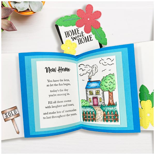 Made To Surprise A5 Clear Stamp Set New Home House & Verse by Sam Calcott | Set of 2