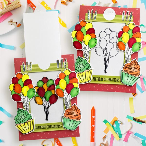 Made to Surprise 5in x 7in Mechanism Die Set Magic Colour Slide | Set of 6