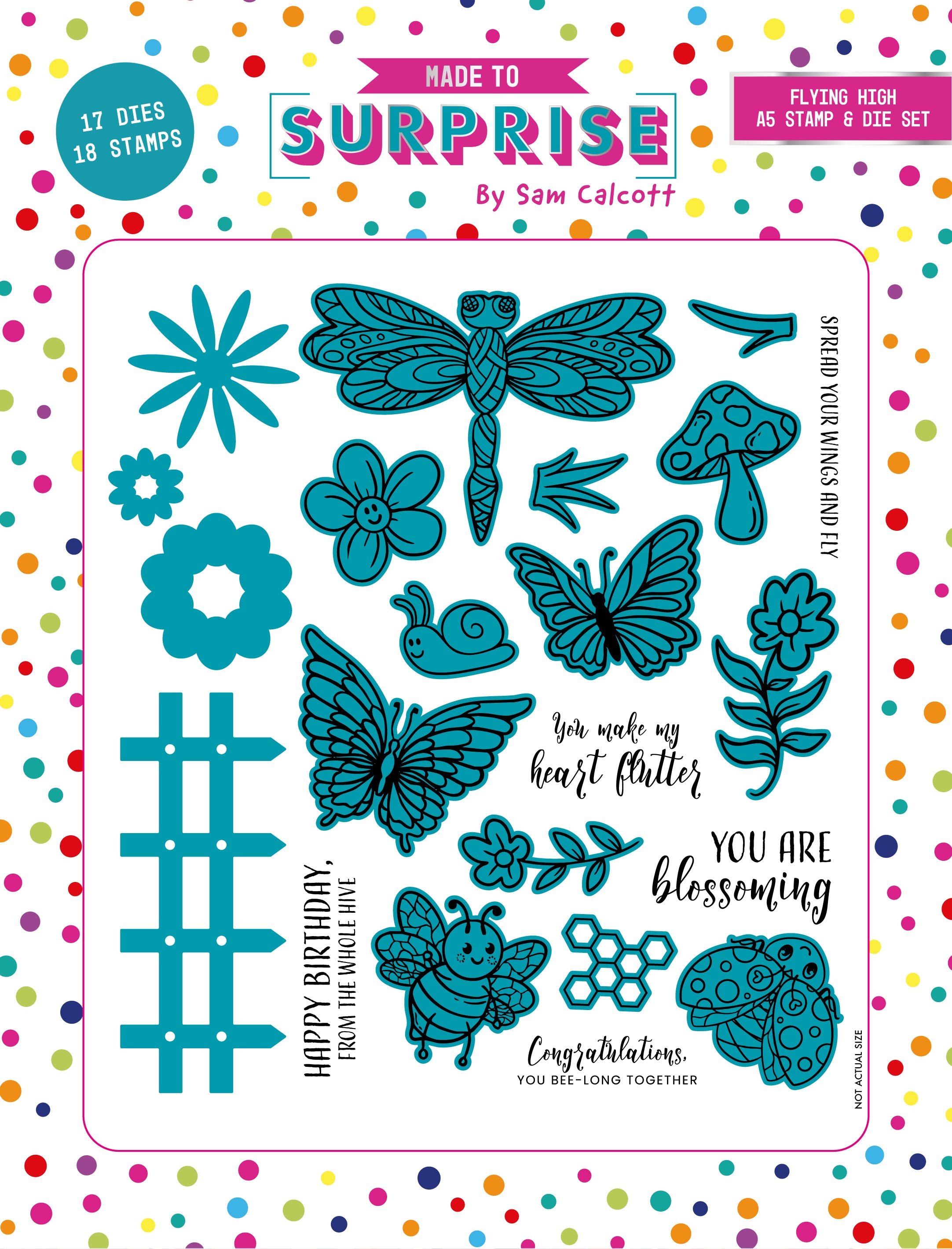 Made to Surprise A5 Stamp and Die Set - Flying High | Worth Every Penny