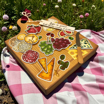 Made to Surprise A5 Stamp and Die Set Party Food | Going Against The Grain