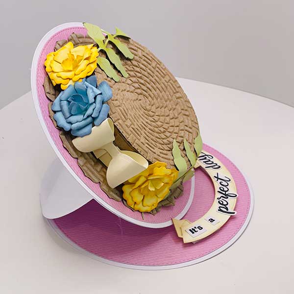 Card Making Magic 6in x 6in 3D Embossing Folder - Basket Weave | Hats Off To You