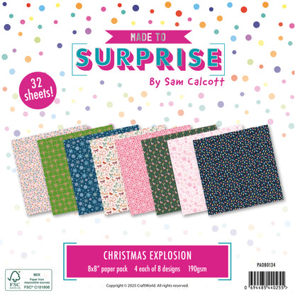 Made to Surprise 8'' x 8'' Paper Pack Christmas Explosion | Christmas Explosion