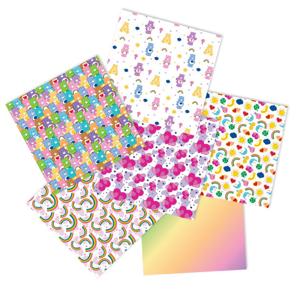 Care Bears 8 x 8 Paper Pack A Rainbow Day | Rainbows & Clouds