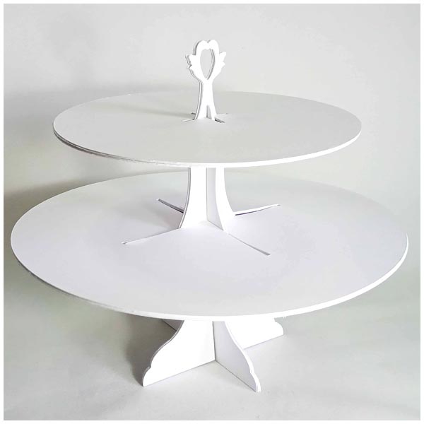 Simply Made Crafts A4 Greyboard Cake Stand Set of 4 | Afternoon Tea Collection