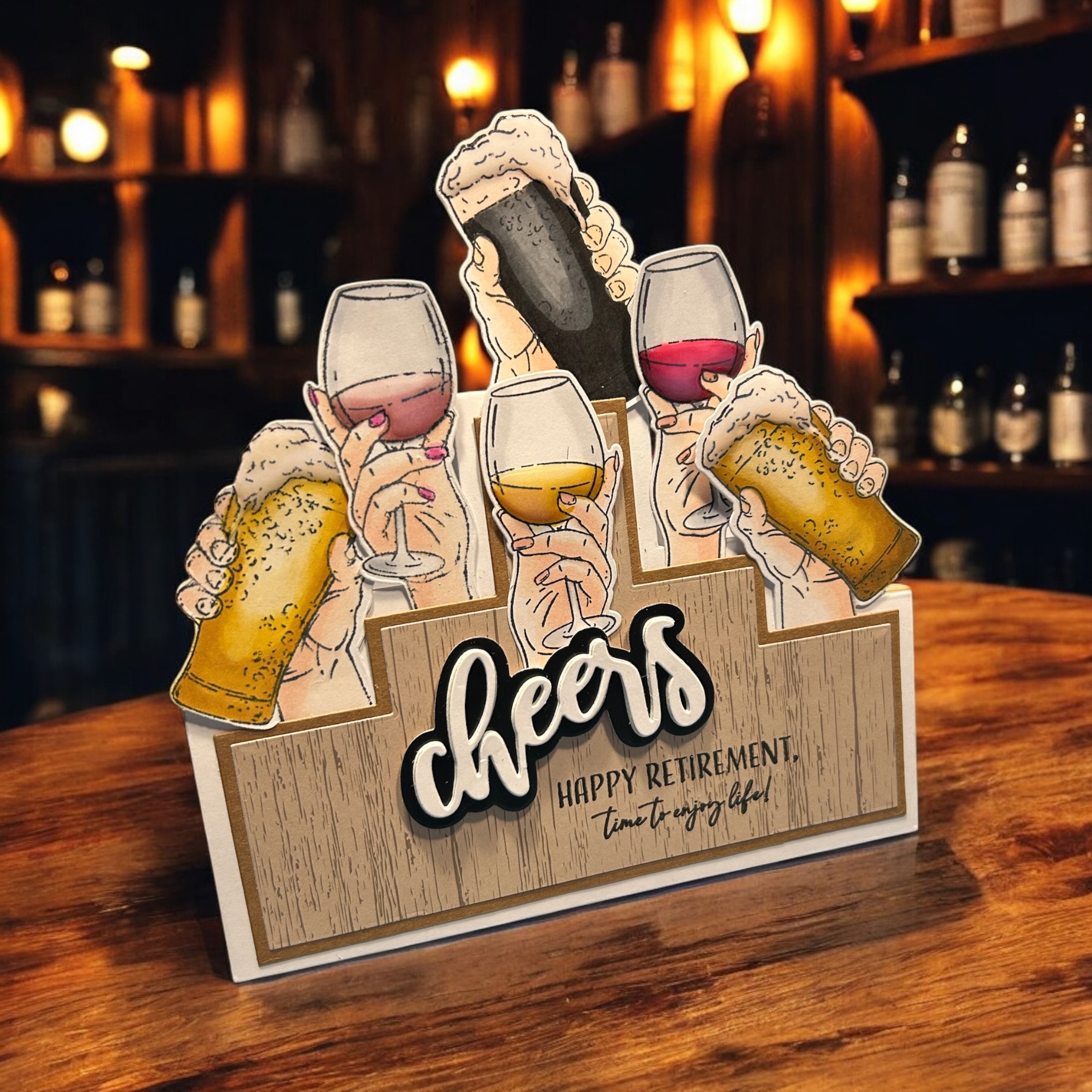 Made to Surprise A5 Village Pub Stamp and Die Set | Celebrate Summer
