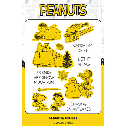 Peanuts Die and A5 Stamp Set Winter Break | Winter Break
