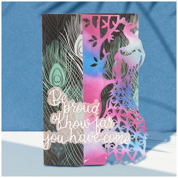 Card Making Magic 5in x 7in Printed Paper Pack Just Peacocks 190gsm | 24 Sheets