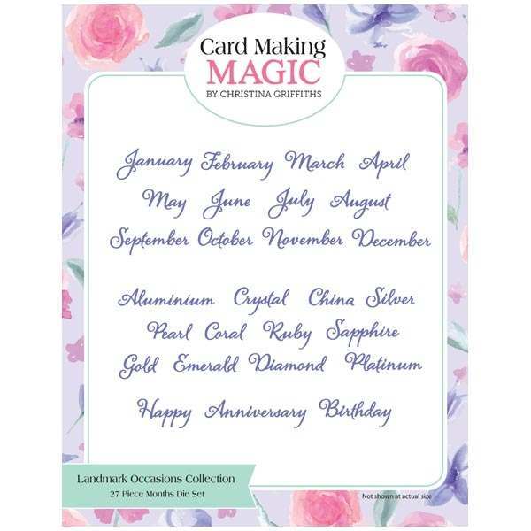 Card Making Magic Die Set Occasions & Months Set of 27 | Landmark Occasions Collection