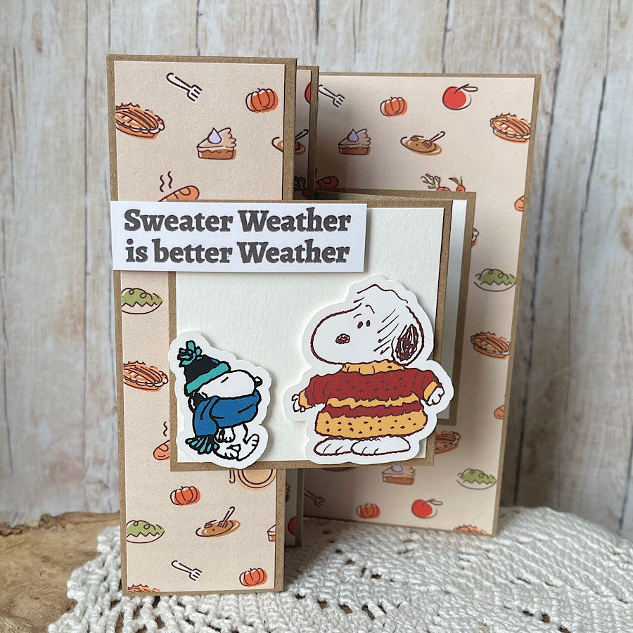 Peanuts 8 x 8 Paper Pack Fall Is Here | Chill Out & Be Thankful