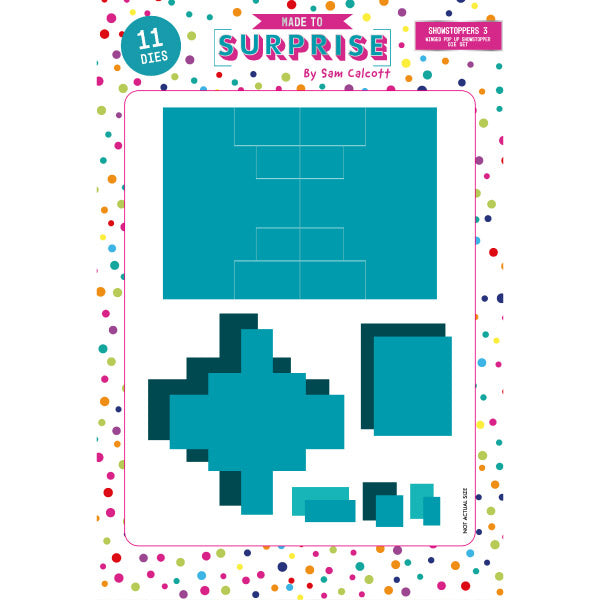 Made To Surprise 5in x 7in Die Set Showstoppers Winged Pop Up Card Blank Dies | Set of 11