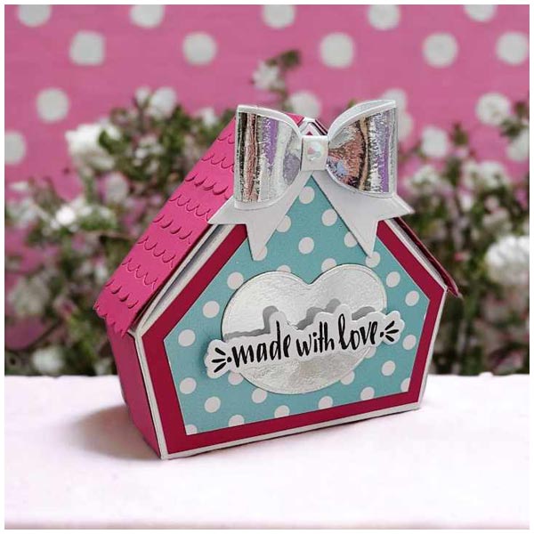 Simply Made Crafts Die Set Handmade With Love Bird House Gift Box | Set of 5