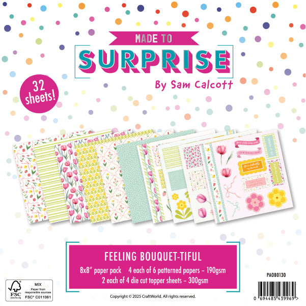 Made to Surprise 8'' x 8'' Paper Pack Feeling Bouquet-tiful | Bloomin' Wonderful