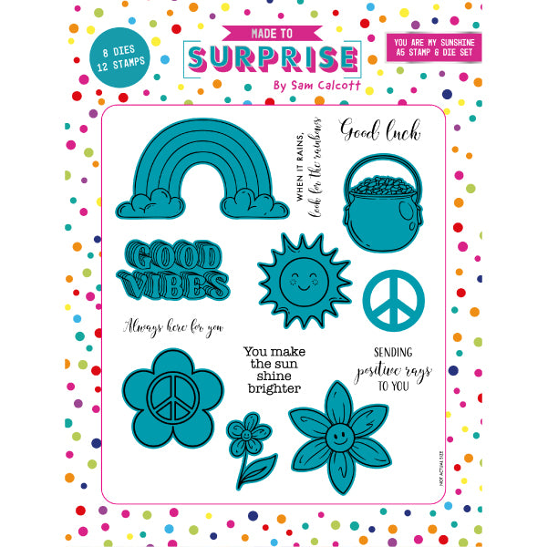 Made to Surprise A5 Stamp and Die Set You Are My Sunshine | Glide & Slide