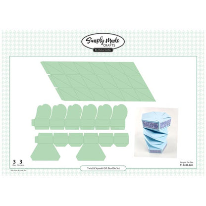 Simply Made Crafts Die Set Twist & Squash Gift Box Set of 3 | Thinking Outside The Box Collection