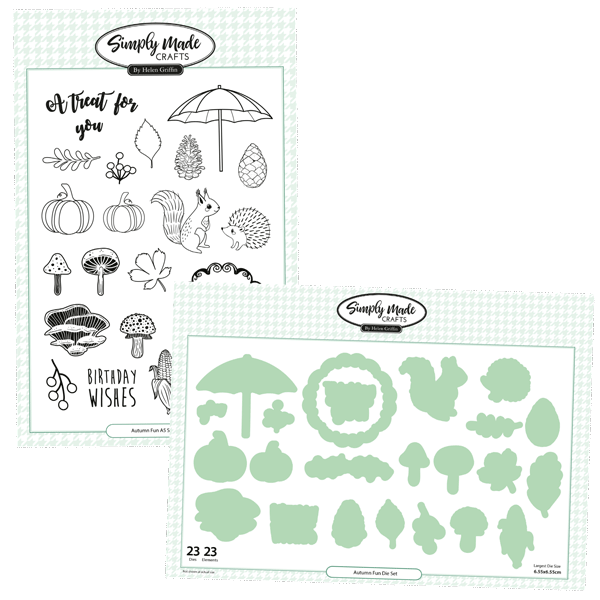Simply Made Crafts Die & Stamp Set Autumn Fun Set of 46 | Autumn Fun Collection