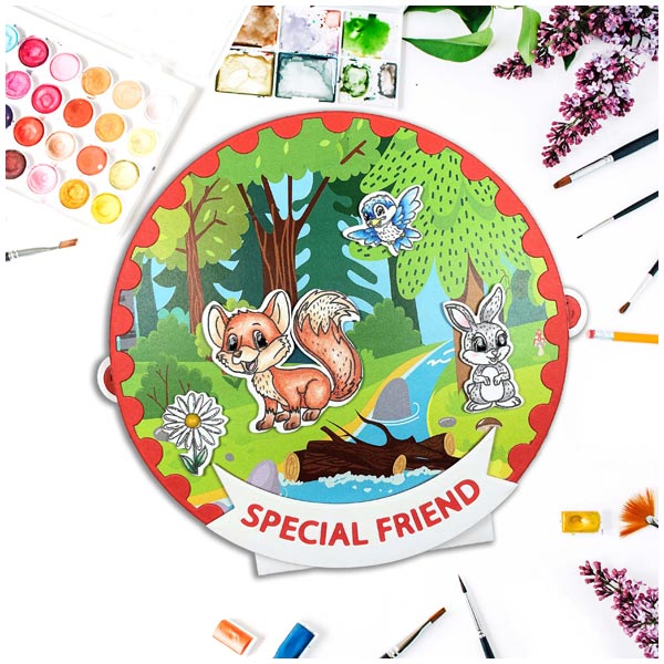 Made To Surprise A5 Clear Stamp Set Woodland Scenes Animals by Sam Calcott | Set of 19