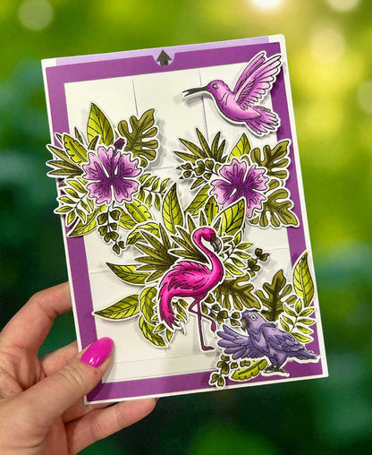 Made to Surprise A5 Stamp and Die Set FLAMIN-GOrgeous | Glide & Slide