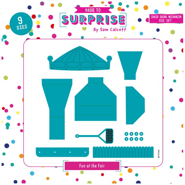 Made To Surprise Die Set Chair Swing Mechanism Set of 9 | Fun At The Fair Collection