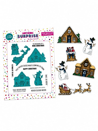 Made to Surprise A5 Stamp and Die Set Dashing Through The Snow | Jingle Bell Rock