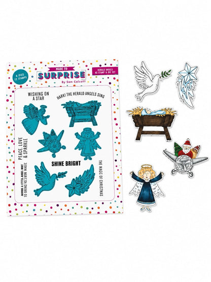 Made to Surprise A5 Stamp and Die Set Herald Angels | Jingle Bell Rock