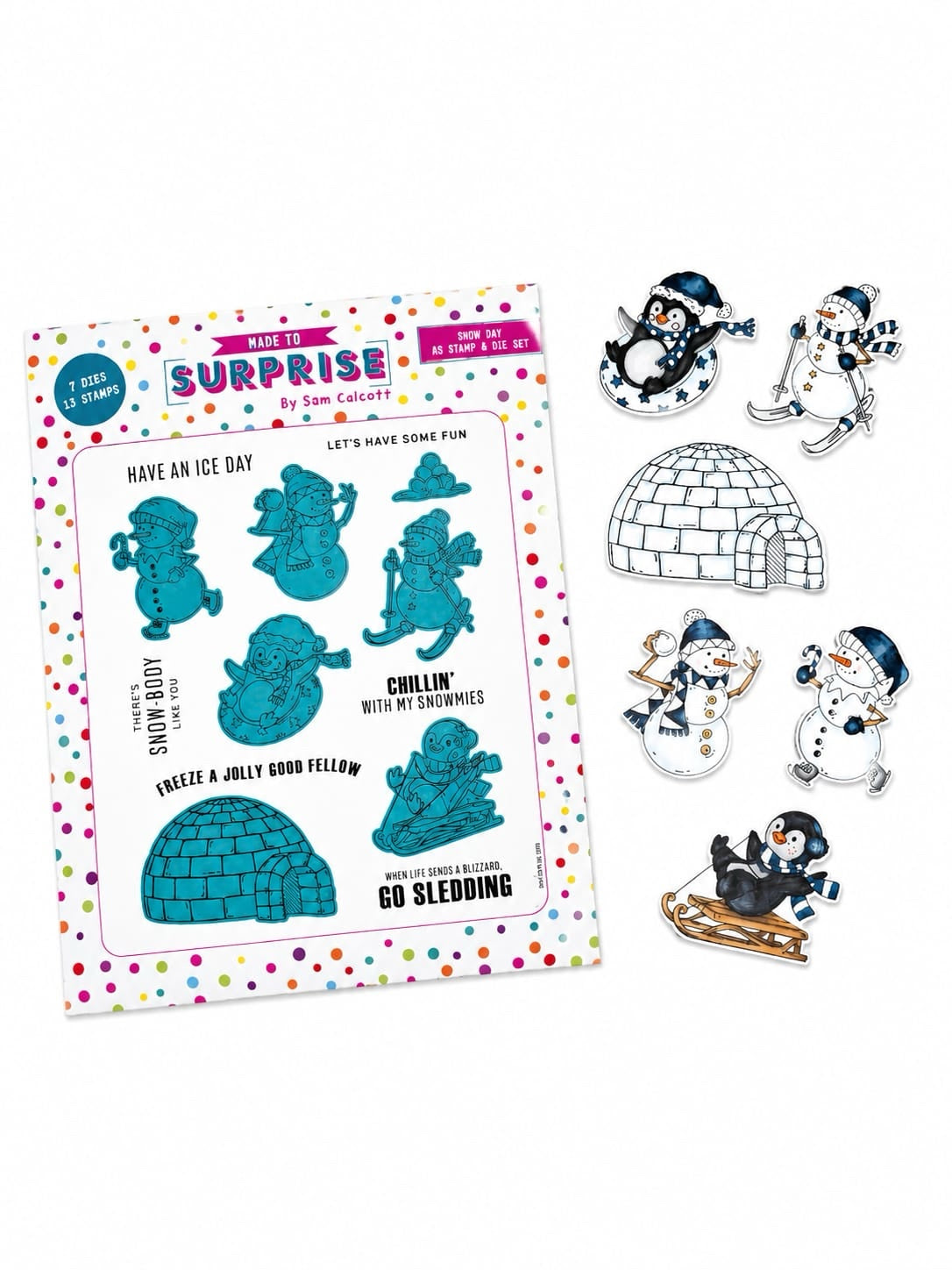 Made to Surprise A5 Stamp and Die Set Snow Day | Jingle Bell Rock