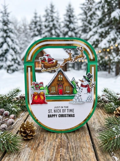 Made to Surprise A5 Stamp and Die Set Dashing Through The Snow | Jingle Bell Rock
