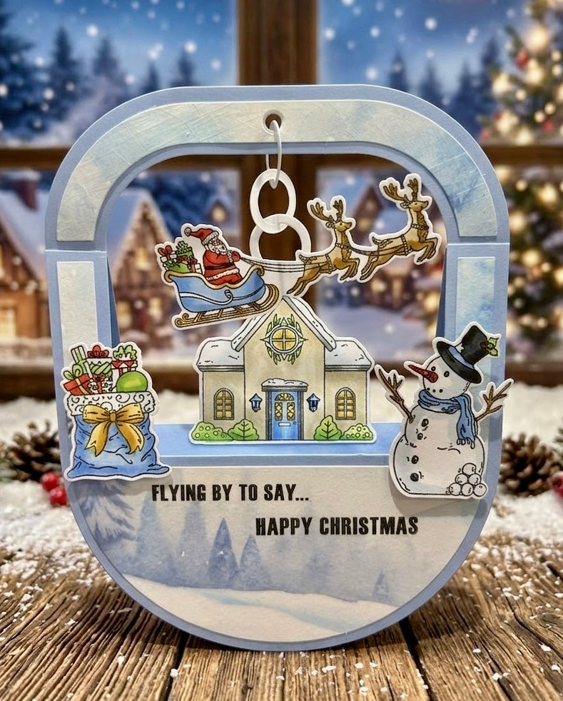Made to Surprise 8'' x 8'' Paper Pack Festive Scenes | Jingle Bell Rock