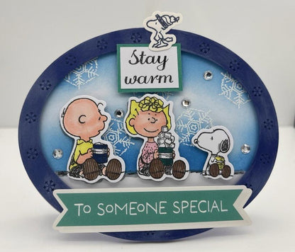 Peanuts Die and A6 Stamp Set Stay Cozy | Winter Break