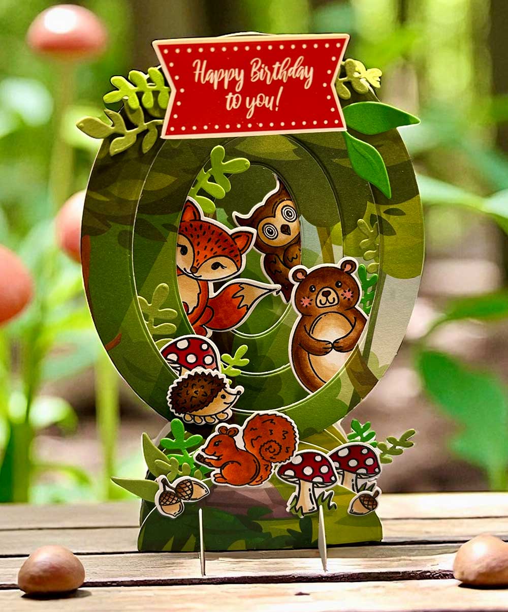 Creative Converting Papier-Speiseteller – 8 Stück, 22 Cm Ø, Happy Woodland Mädchen Motiv