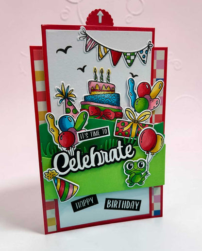 Made to Surprise A5 Stamp and Die Set Make A Wish | Slide & Hide