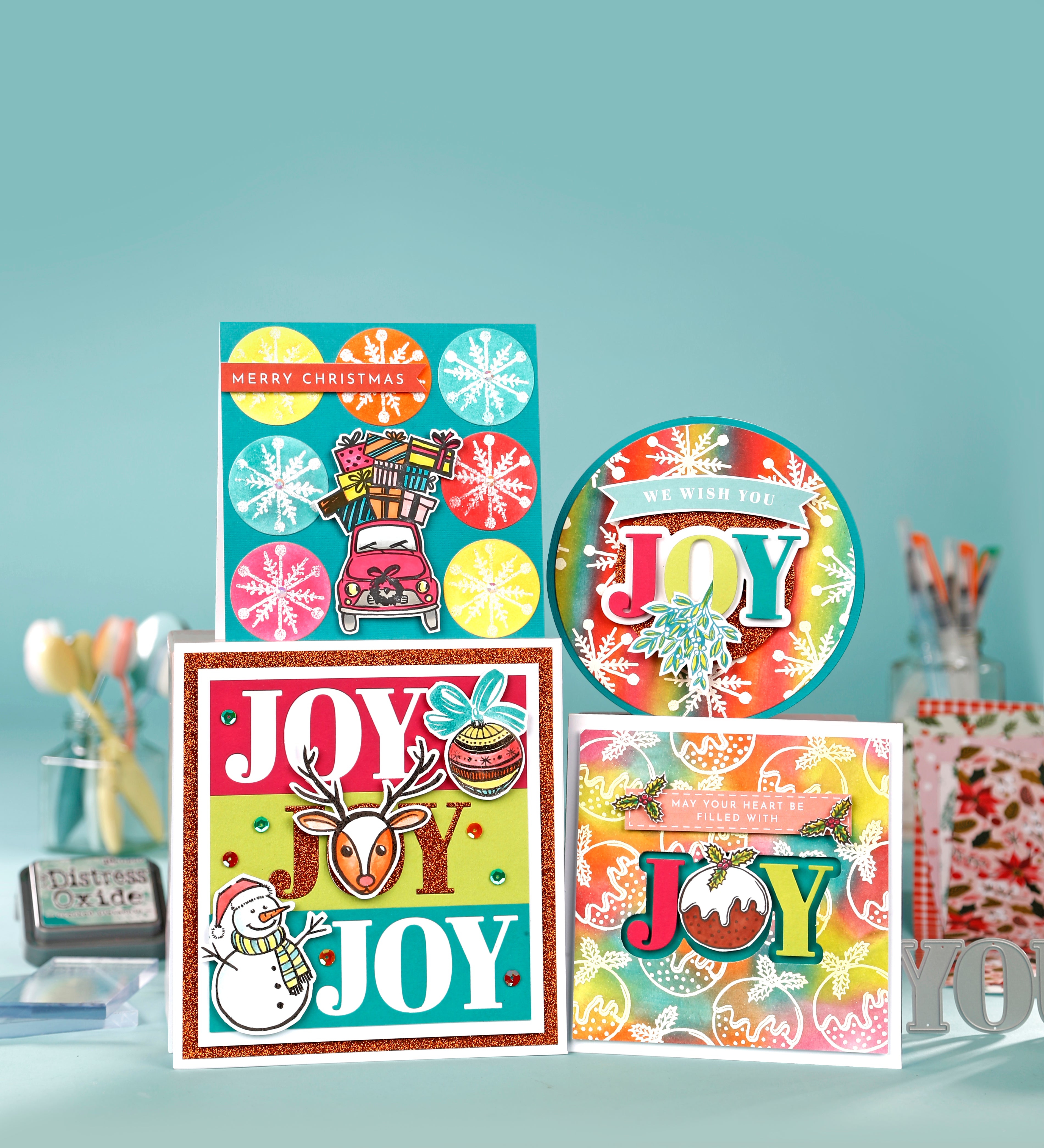 Simply Cards & Papercraft 249 Digital Downloads - Joy to the World papers