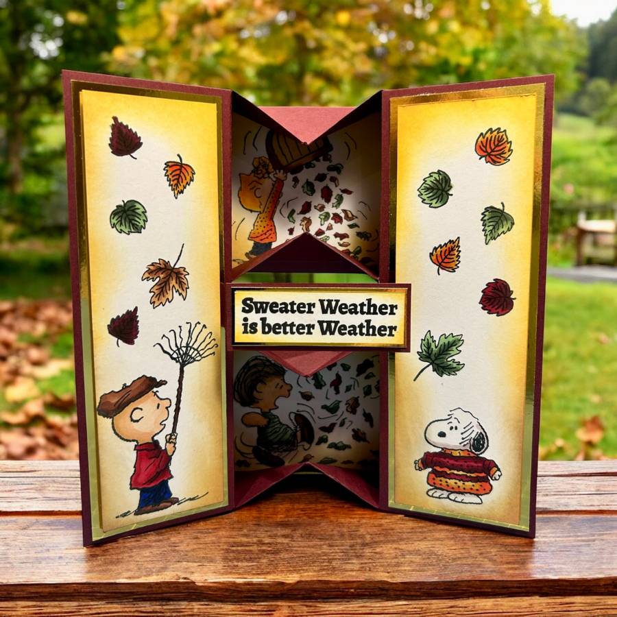 Peanuts A5 Stamp Set Sweater Weather | Chill Out & Be Thankful