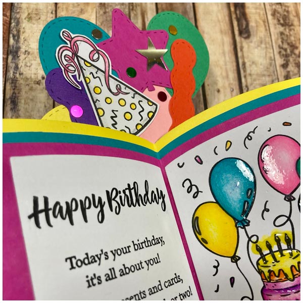 Made To Surprise Die Set Birthday Additions Stitched Balloons by Sam Calcott | Set of 4