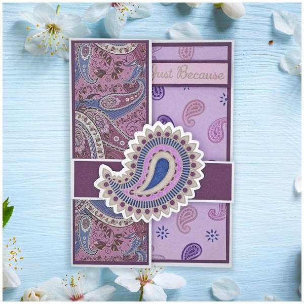 Card Making Magic Embossing Folder Paisley Dreams | 5in x 7in