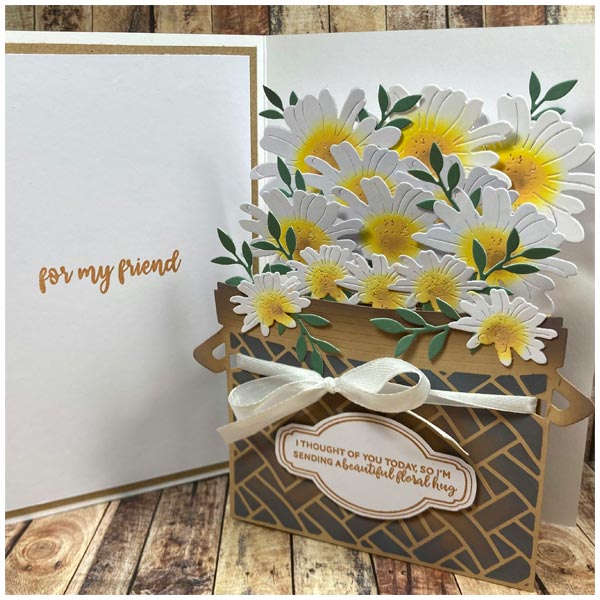 Made To Surprise Die Set 5in x 7in Basket & Mason Jar Set of 2 | Pop-Up Bouquet Collection