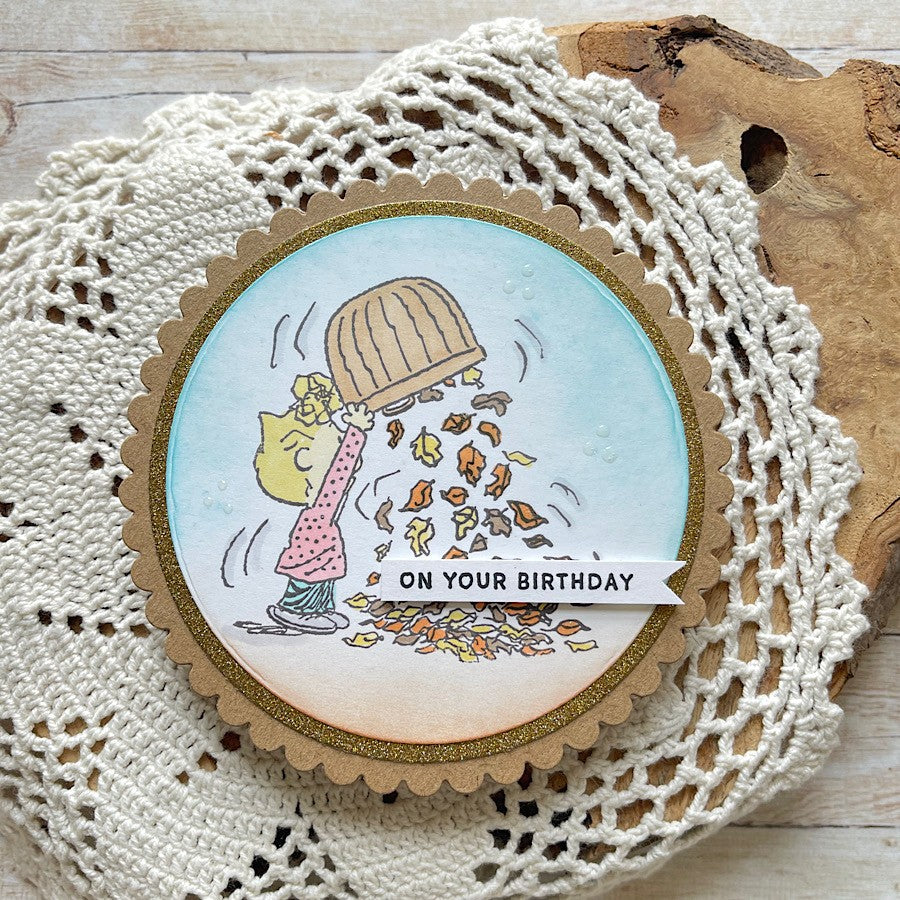 Peanuts A5 Stamp Set Sweater Weather | Chill Out & Be Thankful