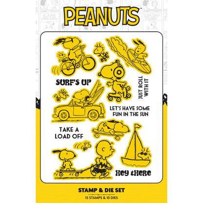 Peanuts Die and A6 Stamp Set Roll With It | J'adore La Plage
