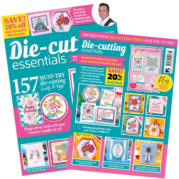 Die-Cutting Essentials Magazine #125 With Creative Camellia One-Cut Die Set