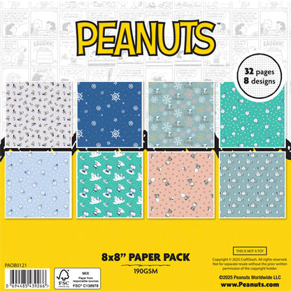 Peanuts 8 x 8 Paper Pack Snow Drift | Winter Break