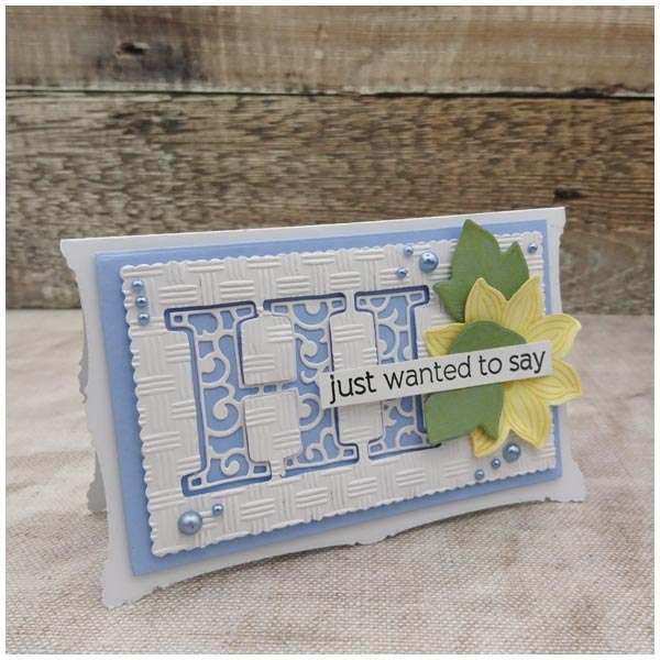Card Making Magic Dies Overlay Alphabet Everyday Edition Filigree Pattern by Christina Griffiths